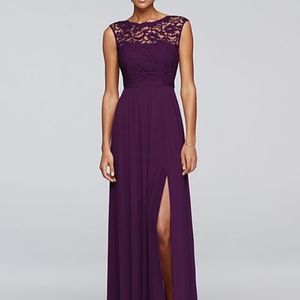 David's Bridal Dress Size 8 Plum